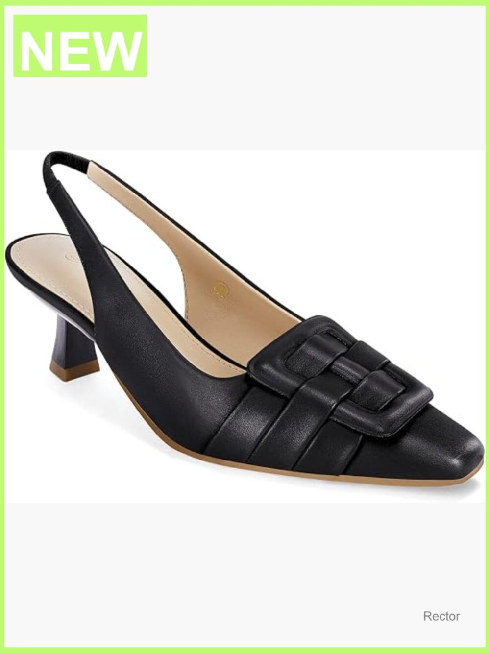 Slingback Kitten Heels Low Dress Shoes Pointed Closed Toe Comfortable Party